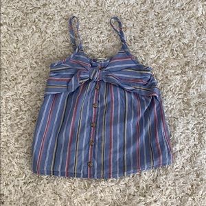 A blue cute tank top